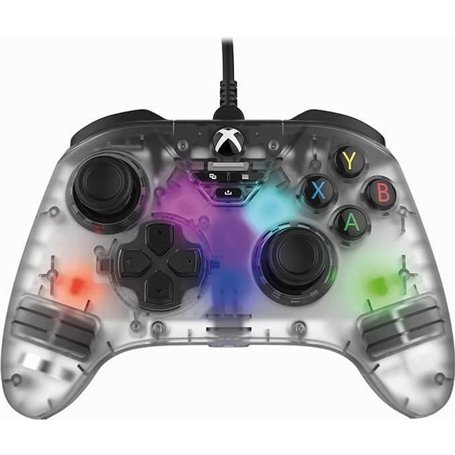 Jeux VidéoProduits dérivés-GamePad RGB Transparent XBOX - Snakebyte