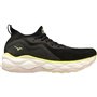 Mizuno Homme Wave Neo Ultra Chaussure de Course- Undyed Black Luminous