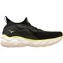 Mizuno Homme Wave Neo Ultra Chaussure de Course- Undyed Black Luminous