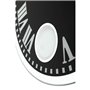 NEXTIME Horloge murale Romana - Verre - Noir - Ø 43 cm