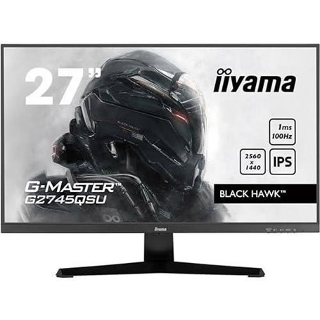 Ecran IIYAMA 27'' G-Master Black Hawk IPS 2560x1440 16:9 1ms 100Hz 250