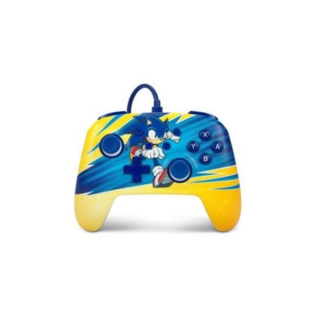 Manette filaire ameliorée PowerA Sonic Boost pour Nintendo Switch Jaun