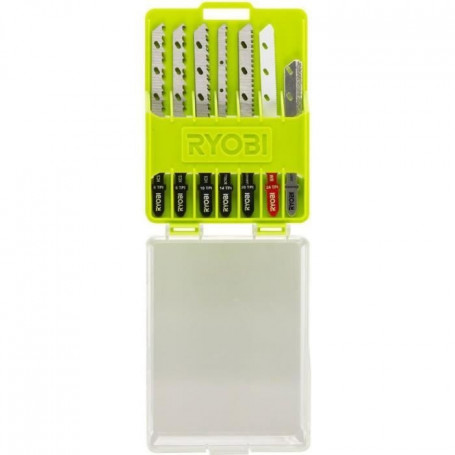 RYOBI Coffret de 10 lames Spécifique scie sauteuse. 131845 26,99 €