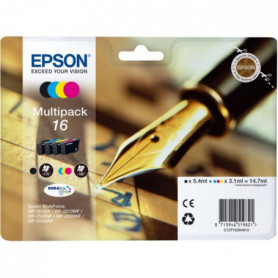 EPSON Cartouche 16 Plume - Noir et tricolore - 14.7ml 58,99 €