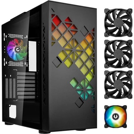 Boitier PC sans alimentation - BITFENIX Tracery ARGB (Noir) - Moyen to