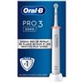 Brosse a Dents Électrique Oral-B Pro 3 3000 Blanche - 2 Brossettes - T