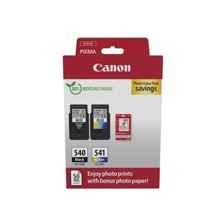 Pack de 2 cartouches d'encre + pack papiers photo - CANON - PG-540 Noi