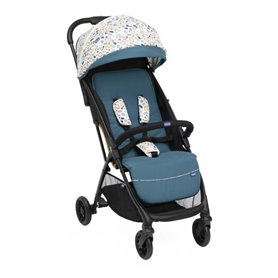 CHICCO Poussette Glee Joyful Teal - 4 roues - Bleu