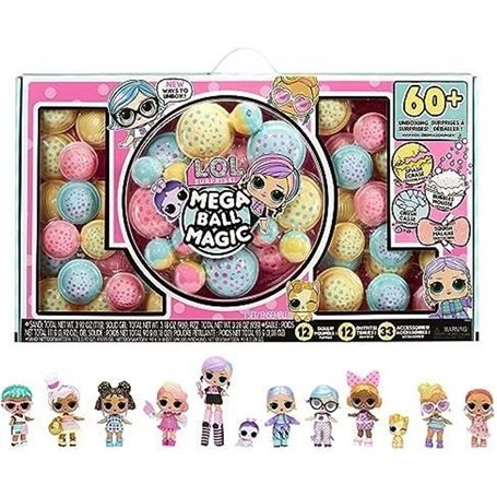 L.O.L SURPRISE - 12 Boules magiques, avec des poupées a collectionner 