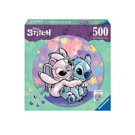 Puzzle rond 500 pieces Stitch - Des 10 ans - Ravensburger - Disney - 1