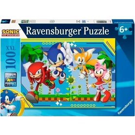 Ravensburger-Puzzle 100 pieces XXl - Knuckles, Sonic, Tails et Amy / S