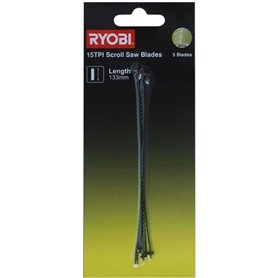 RYOBI 5 lames a chantourner 15 TPI 133 mm pour RSW1240G