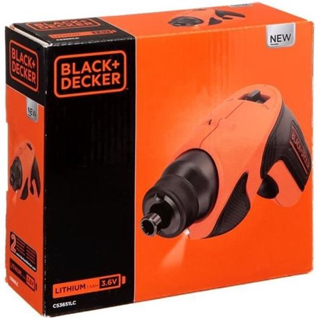 Tournevis Electrique BLACK+DECKER - Lampe LED Intégrée - Embouts de Vi