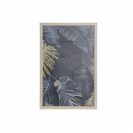 Décoration murale DKD Home Decor 30 x 1,5 x 45 cm Naturel Gris Tropica