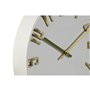 Horloge Murale Home ESPRIT Blanc Doré Argenté PVC 30 x 4 x 30 cm (2 Un