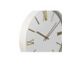 Horloge Murale Home ESPRIT Blanc Doré PVC 30 x 4 x 30 cm (2 Unités)