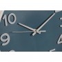 Horloge Murale Home ESPRIT Bleu Blanc Rose Moutarde PVC 30 x 4 x 30 cm
