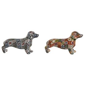 Figurine Décorative Home ESPRIT Multicouleur Chien méditerranéen 21 x 