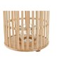 Bougeoir Home ESPRIT Naturel Marron Clair Bambou Verre 22,5 x 22,5 x 3