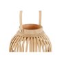Bougeoir Home ESPRIT Naturel Marron Clair Bambou Verre 22,5 x 22,5 x 3