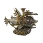 Figurine Décorative Home ESPRIT Gris Multicouleur Poisson 31,5 x 9 x 2