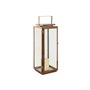 Lanterne Home ESPRIT Doré Métal Verre Moderne 20 x 20 x 55 cm (2 Pièce