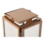Lanterne Home ESPRIT Doré Métal Verre Moderne 20 x 20 x 55 cm (2 Pièce
