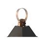 Lanterne Home ESPRIT Noir Doré Métal Verre 19 x 19 x 50 cm (2 Pièces)