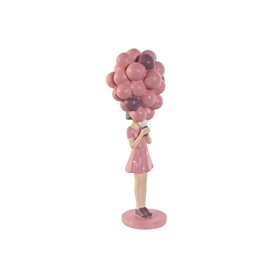 Figurine Décorative Home ESPRIT Rose Mauve chica 11 x 11,7 x 32 cm