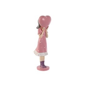 Figurine Décorative Home ESPRIT Rose Mauve chica 10 x 8,5 x 31 cm