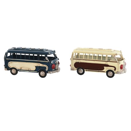 Figurine Décorative Home ESPRIT Bleu Blanc Le Bus Vintage 17 x 7 x 8 c