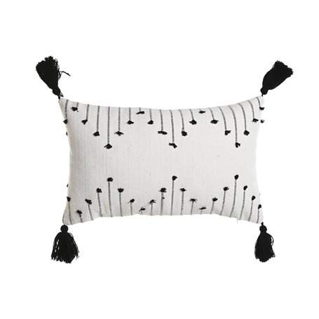 Coussin Home ESPRIT Blanc Noir Losanges 50 x 15 x 30 cm