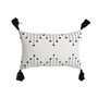 Coussin Home ESPRIT Blanc Noir Losanges 50 x 15 x 30 cm