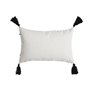 Coussin Home ESPRIT Blanc Noir Losanges 50 x 15 x 30 cm