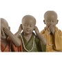Figurine Décorative Home ESPRIT Jaune Vert Orange Moine Oriental 11 x 