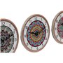 Horloge de table Home ESPRIT Céramique Mandala 16 x 1 x 16 cm