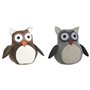 Support de porte Home ESPRIT Sable 25 x 12 x 20 cm Hibou (2 Unités)