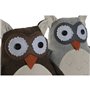 Support de porte Home ESPRIT Sable 25 x 12 x 20 cm Hibou (2 Unités)