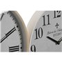 Horloge Murale Home ESPRIT Blanc Verre Bois MDF 40 x 4,5 x 40 cm (2 Un