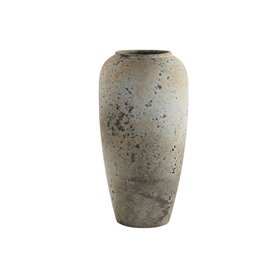 Vase Home ESPRIT Blanc Marron Céramique Finition vieillie 16 x 16 x 31