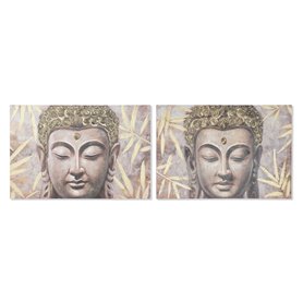 Cadre Home ESPRIT Buda Oriental 120 x 3 x 80 cm (2 Unités)
