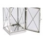 Lanterne Home ESPRIT Argenté Verre Acier Chrome 22 x 20 x 50 cm (4 Piè