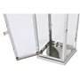 Lanterne Home ESPRIT Argenté Verre Acier Chrome 23 x 23 x 60 cm (3 Piè