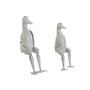 Figurine Décorative Home ESPRIT Gris Canard 16 x 14 x 42 cm (2 Pièces)
