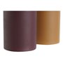 Vase DKD Home Decor Orange Doré Fer 13 x 13 x 28 cm (2 Unités)