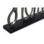 Figurine Décorative DKD Home Decor Noir Doré Argenté Urbaine 46 x 8 x 