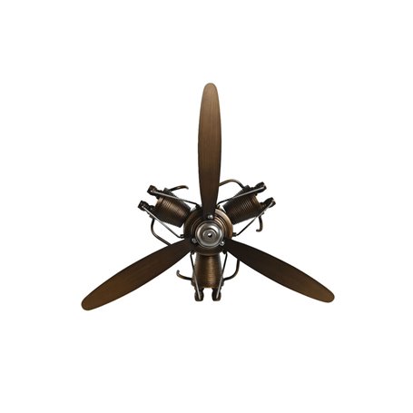 Décoration murale Home ESPRIT Marron Cuivre Hélices Loft 55 x 12 x 52 