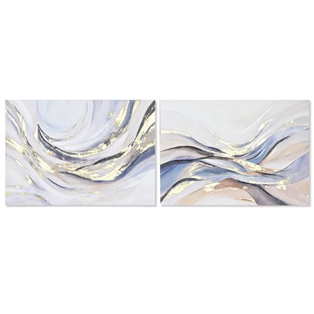 Cadre Home ESPRIT Abstrait Moderne Avec relief 100 x 3,7 x 70 cm (2 Un