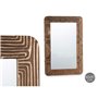 Miroir mural Marron Bois de manguier Courbe 90 x 60 x 2 cm