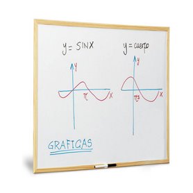 Tableau blanc Faibo Blanc Bois 60 x 90 cm